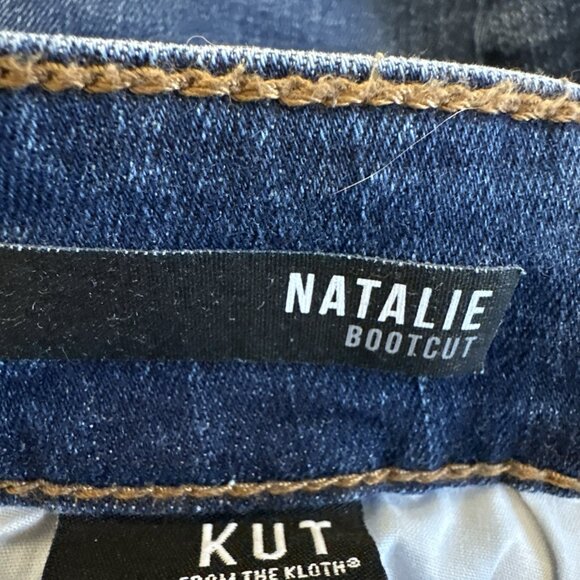 KUT from the Kloth Jeans Womens Size 12 Blue Natalie Mid Rise Bootcut Denim - Picture 9 of 12